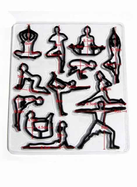 Ginnastica Yoga. Stampo Tagliapasta