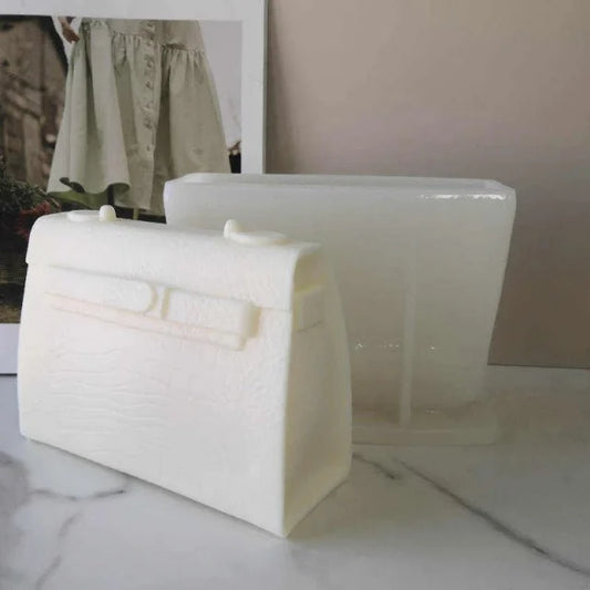 Mini Borsetta Logo Griffe Kelly Hermes di 5 x h6.5 x 2.2 cm. Stampo in silicone anche per Candele - WORLD PRODUCTS SHOP