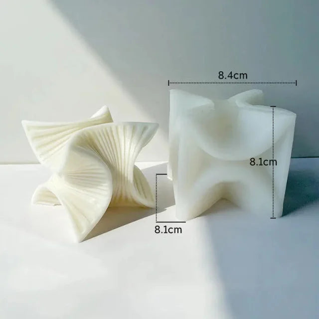 Cubo Geometrico a Spirale Large o Small. Stampo in silicone anche per Candele