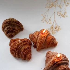 Cornetto Croissant di 7.5 x 5.5 x 3 cm. Stampo in silicone anche per Candele - WORLD PRODUCTS SHOP