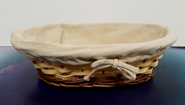 28 x 20 cm. Cestino di Lievitazione Ovale in vimini