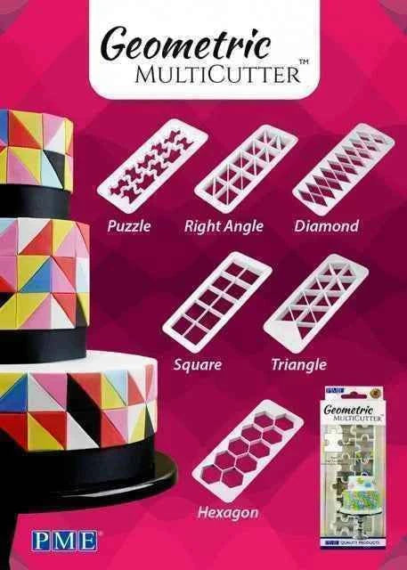 Quadrato. Set di 3 Maxi Stampi Tagliapasta in acciaio inox