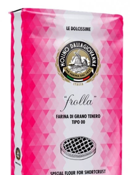 Shortcrust pastry W 170 P/L 0.50. 1 Kg. Type 00 flour. Dallagiovanna mill.