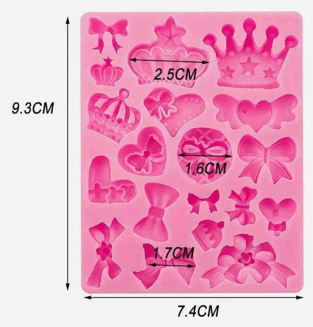 Fiocco di Neve in 12 forme. Stampo in silicone