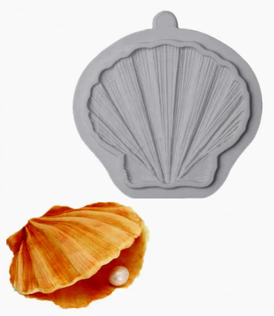 Grande Ostrica di 10 cm. Stampo mare di una grande Conchiglia in silicone