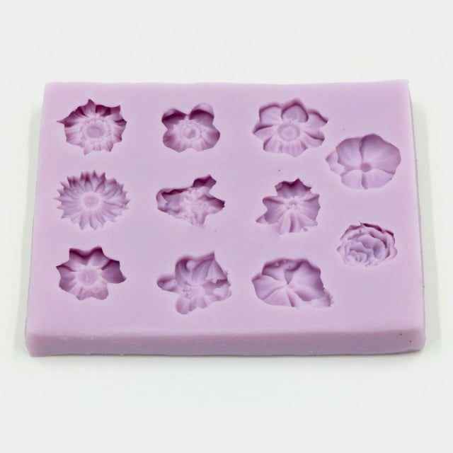 11 Fiori piccoli. Stampo in silicone