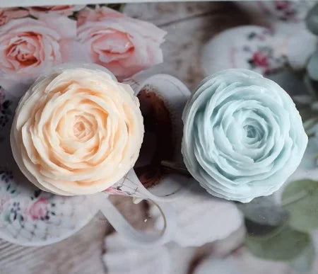 Large 12cm Rose Bud Silicone Mold, Also for Candles 