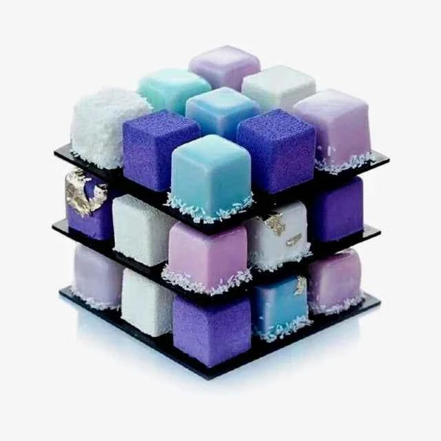 Cubo di Rubik. Stampo Rotante in 3/D per una fantastica Torta