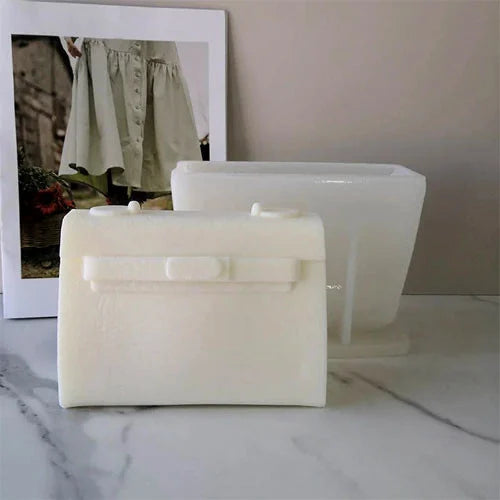 Mini Borsetta Logo Griffe Kelly Hermes di 5 x h6.5 x 2.2 cm. Stampo in silicone anche per Candele - WORLD PRODUCTS SHOP