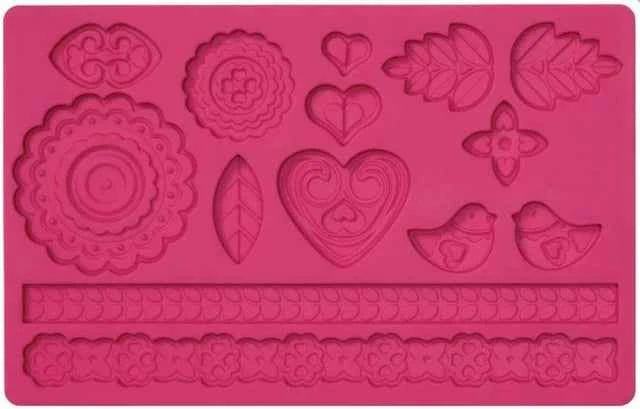 Diadema e Camei. Stampo in silicone Folk