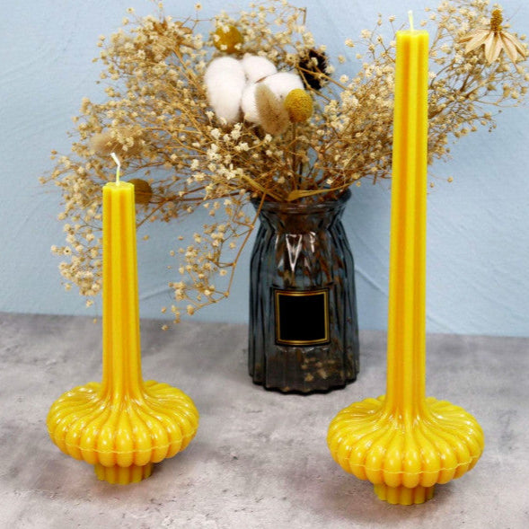 Set di 2 Vasi a Lampada lunghe 20 e 30 cm. Stampo in plastica anche per Candele - WORLD PRODUCTS SHOP