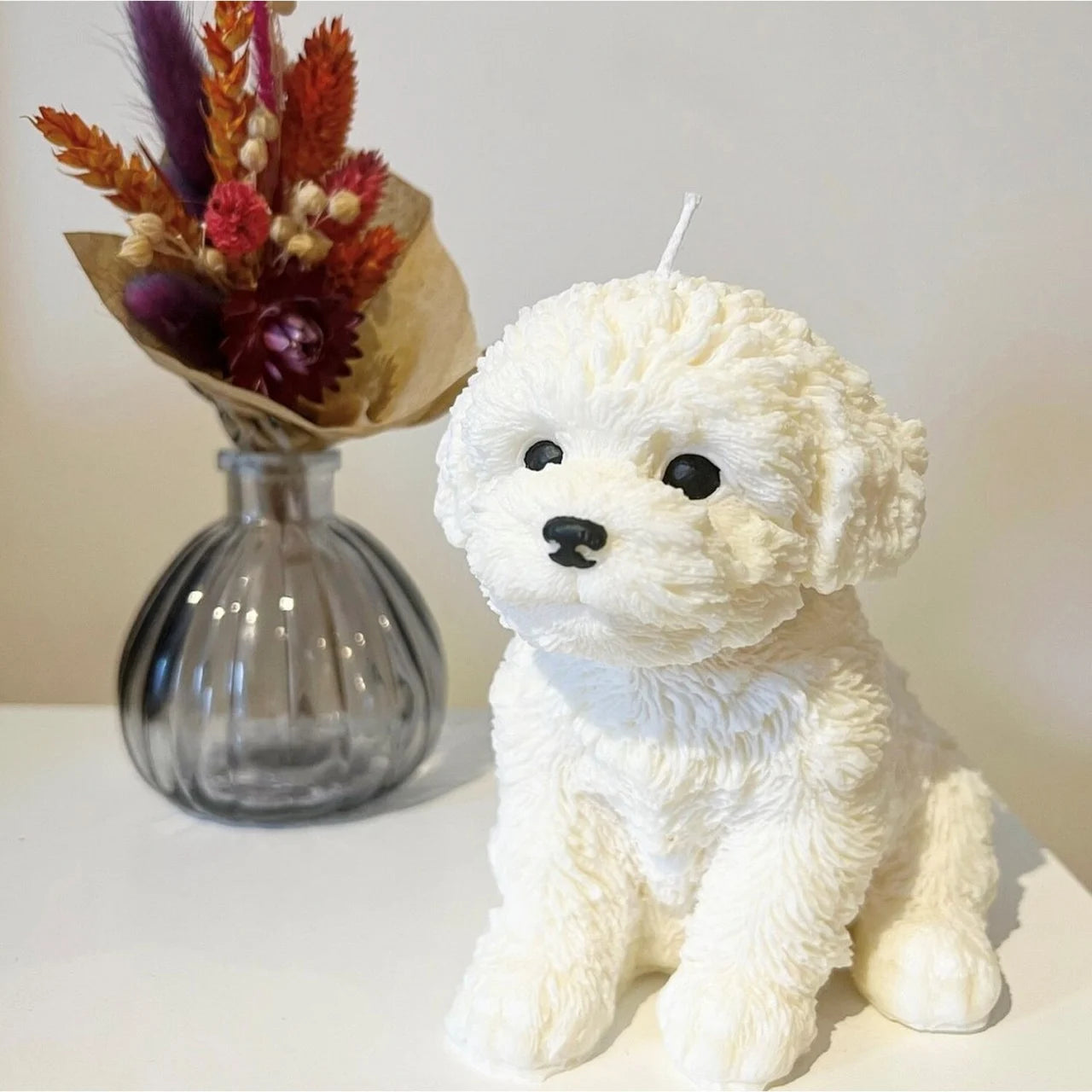 Stampo grande Cagnolino di 12.5 cm. Stampo in silicone anche per Candele - WORLD PRODUCTS SHOP