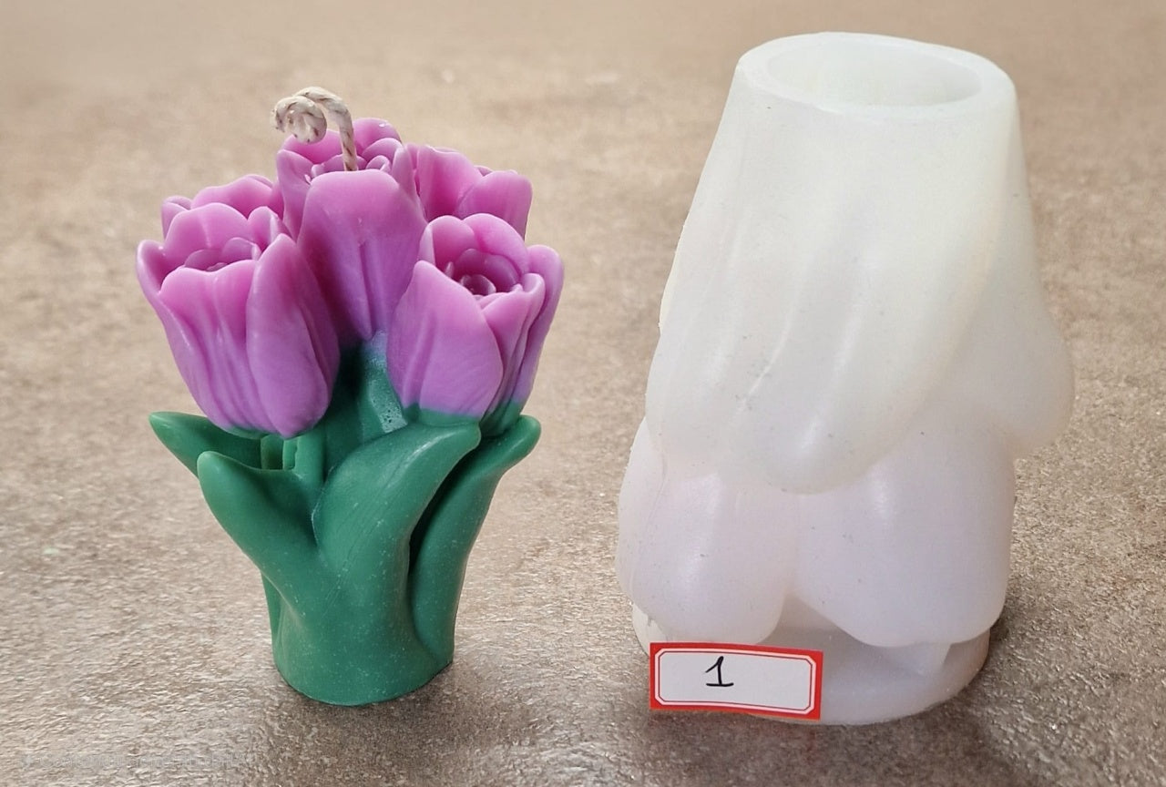 Bouquet Tulipani 1. Stampo in silicone anche per Candele.WORLD PRODUCTS SHOP - WORLD PRODUCTS SHOP