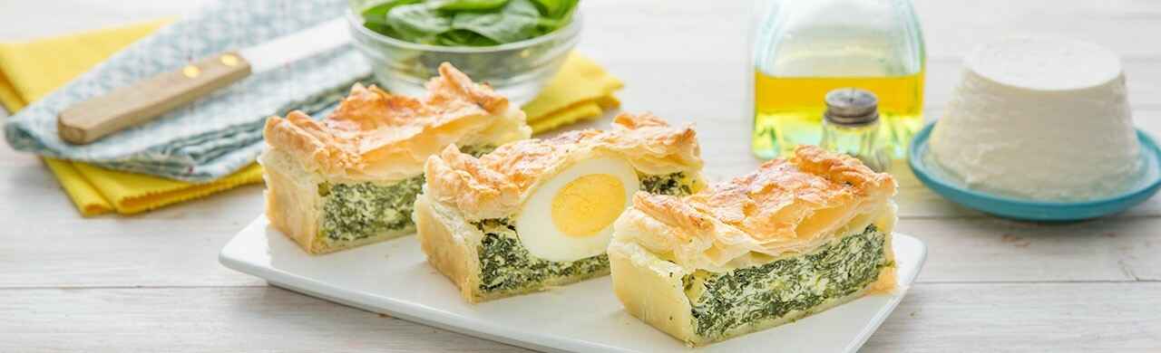 pizza rustica,pasqua,pasta sfoglia,spinaci,uova sode,ricotta,artigianale,qualità