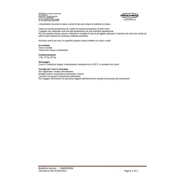 MARMORINA Marmo in polvere da colata - WORLD PRODUCTS SHOP