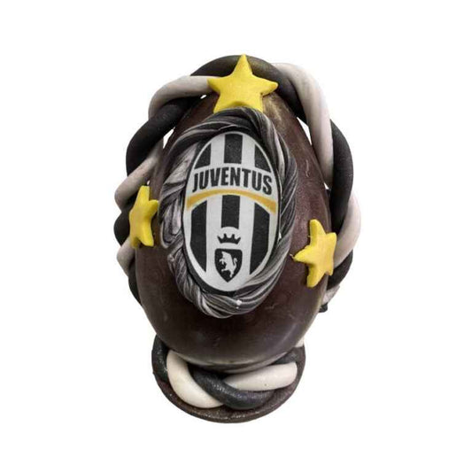 Uovo di Pasqua Artigianale  personalizzato JUVENTUS farcito da oltre 1,3kg – stemma CLASSICO