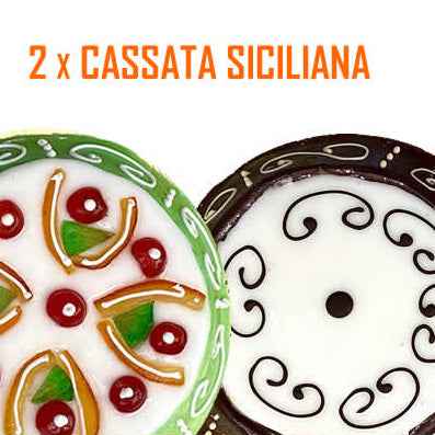 Box DOPPIA Cassata Siciliana 1 classica + 1 cioccolato da 1kg
