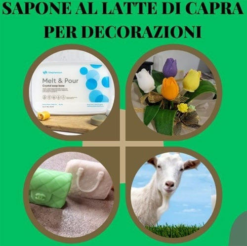 Latte di Capra. Sapone Bianco da 1-3 e 6 Kg. Base Melt and Pour - WORLD PRODUCTS SHOP