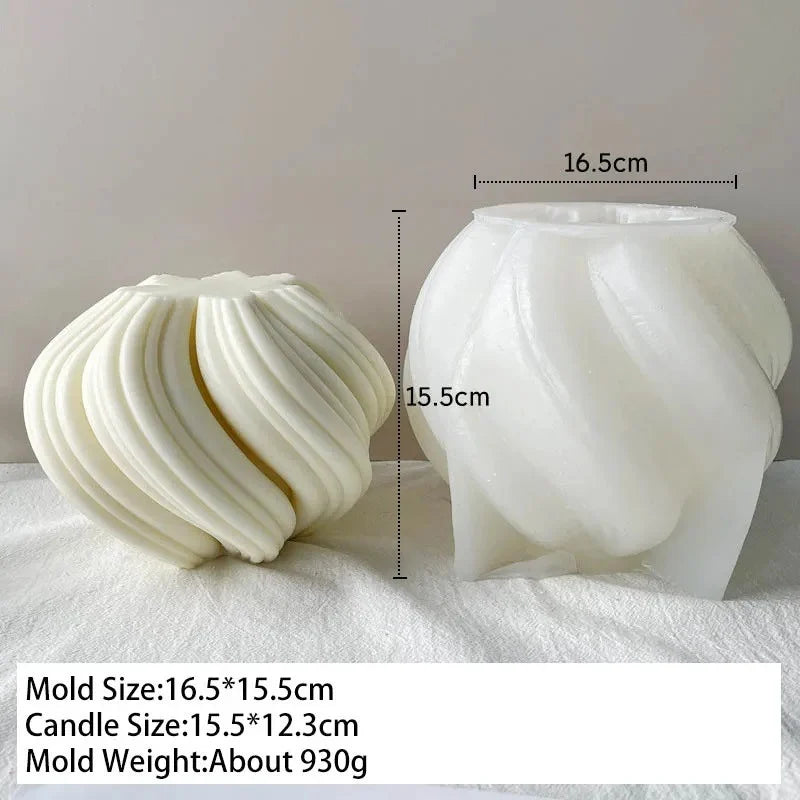 Vaso Artistico a Onda per Candele