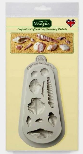 Conchiglie di Mare. Grande Stampo in Silicone di alta definizione. Originale Katy Sue.