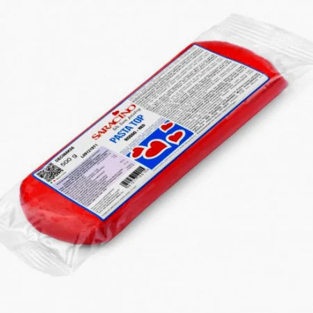 Rosso 500 gr. Pasta di zucchero Top Saracino.