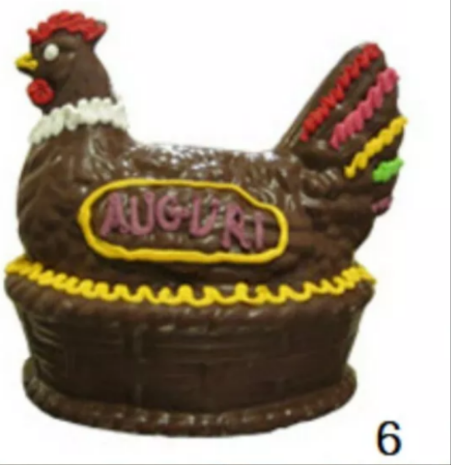Gallo e gallina di pasqua di cioccolato. World products shop. - WORLD PRODUCTS SHOP