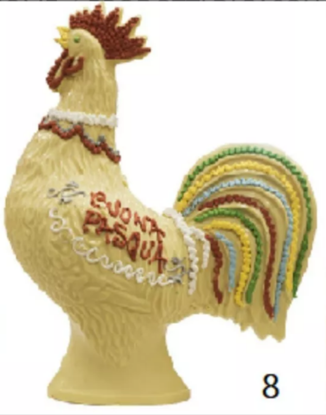 Gallo e gallina di pasqua di cioccolato. World products shop. - WORLD PRODUCTS SHOP