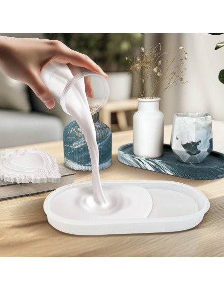 AQUA RESIN - Gesso premium in polvere bianca, naturale e a base d’acqua, atossica e sicura