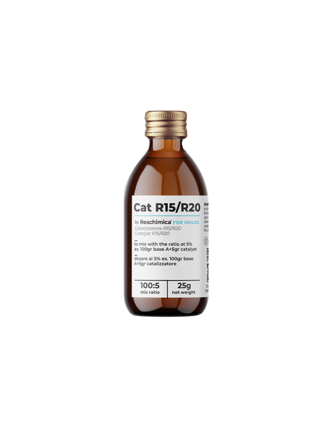 CAT R 7/15/20 Catalizzatore / indurente per Silicone Liquido a Condensazione – Dosaggio 5% – Per Stampi in Silicone