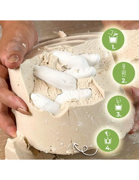 LOVE CAST KIT - Aqua Resin e Alginato per Stampi e Calchi di parti anatomiche 3D, atossico e facile da usare