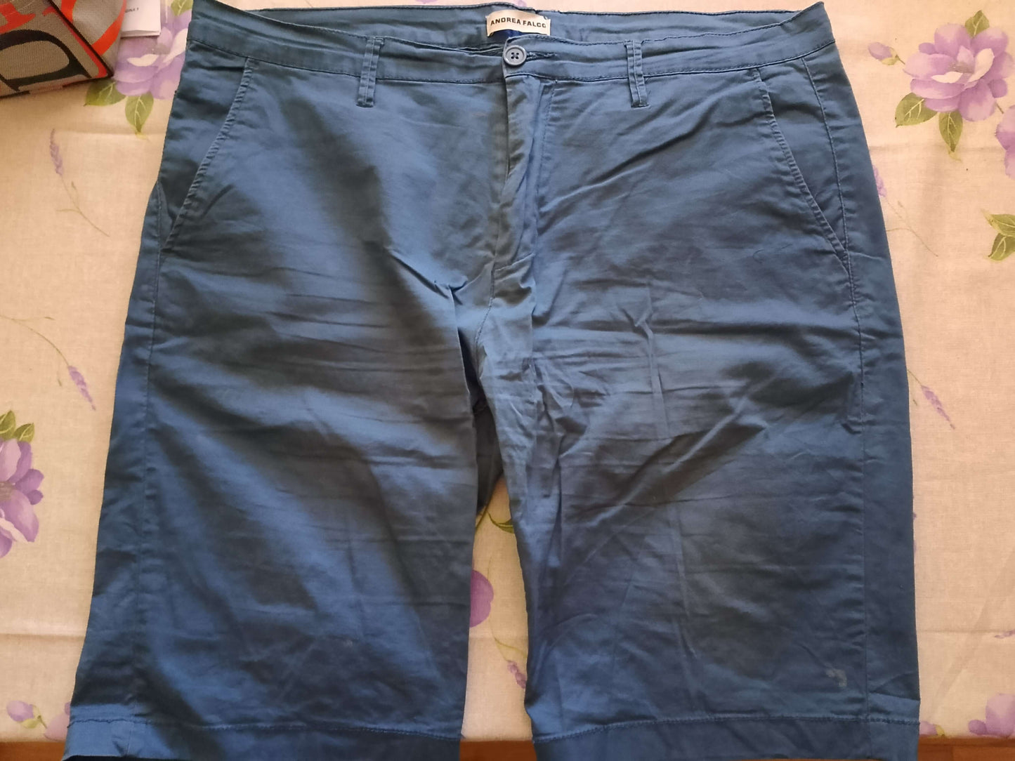STOK.2 Pantaloncini. Bermuda. ANDREA FALCO. corto. estate.Tg54. - WORLD PRODUCTS SHOP
