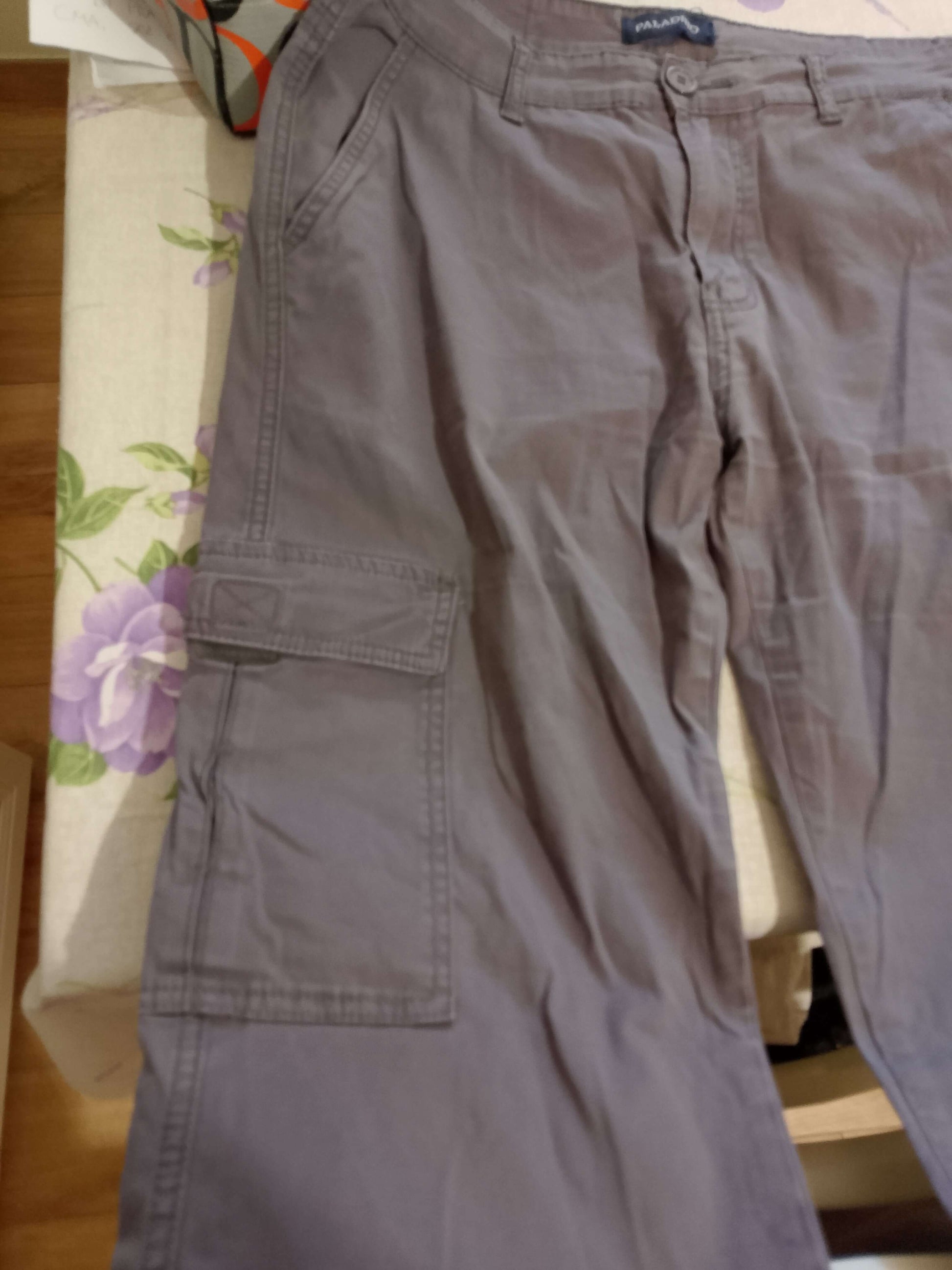 Pantalone Uomo. GRIGIO. ESTATE. Pantalone Elegante casual. Tasca America.   Taglia 52/L - WORLD PRODUCTS SHOP
