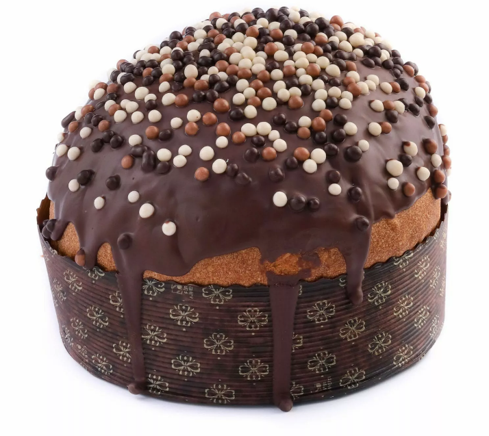 panettone artigianale con lievito madre farcito ai 3 cioccolati da 1 KG - WORLD PRODUCTS SHOP