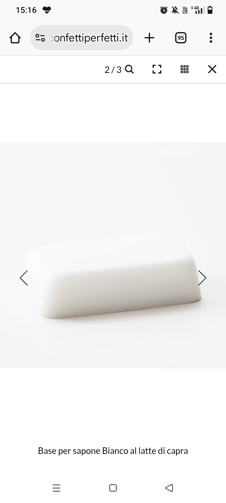 Latte di Capra. Sapone Bianco. Base Melt and Pour - WORLD PRODUCTS SHOP