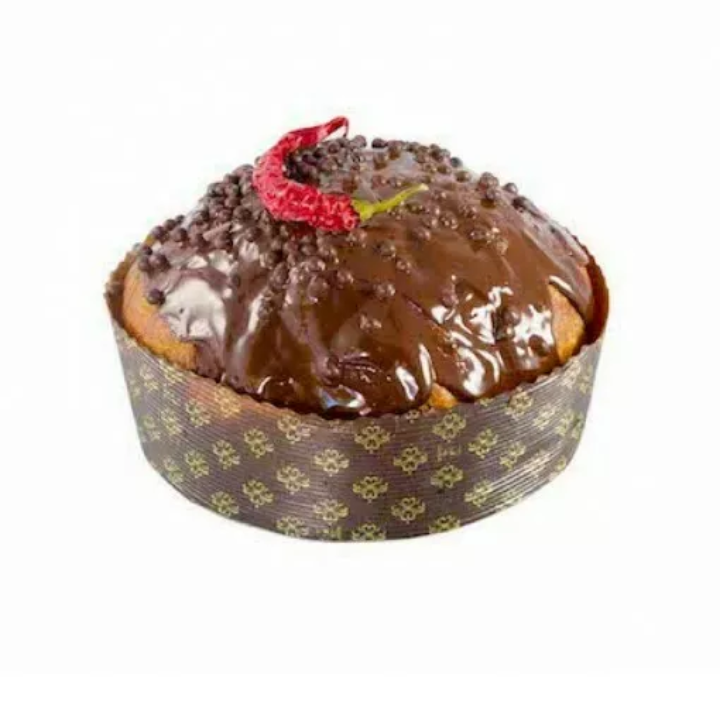 panettone artigianale con lievito madre al cioccolato fondente e peperoncino.1 kg - WORLD PRODUCTS SHOP