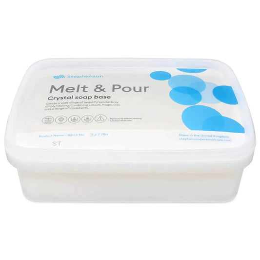 Sapone Trasparente alla Glicerina . Base Melt and Pour Crystal ST